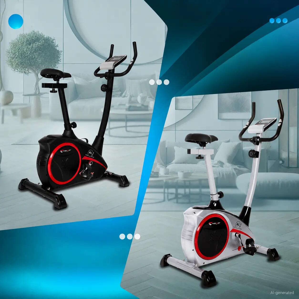 Vélo d'appartement - 150kg - 8 niveaux - 9kg frein magnétique - AL 1 6/7