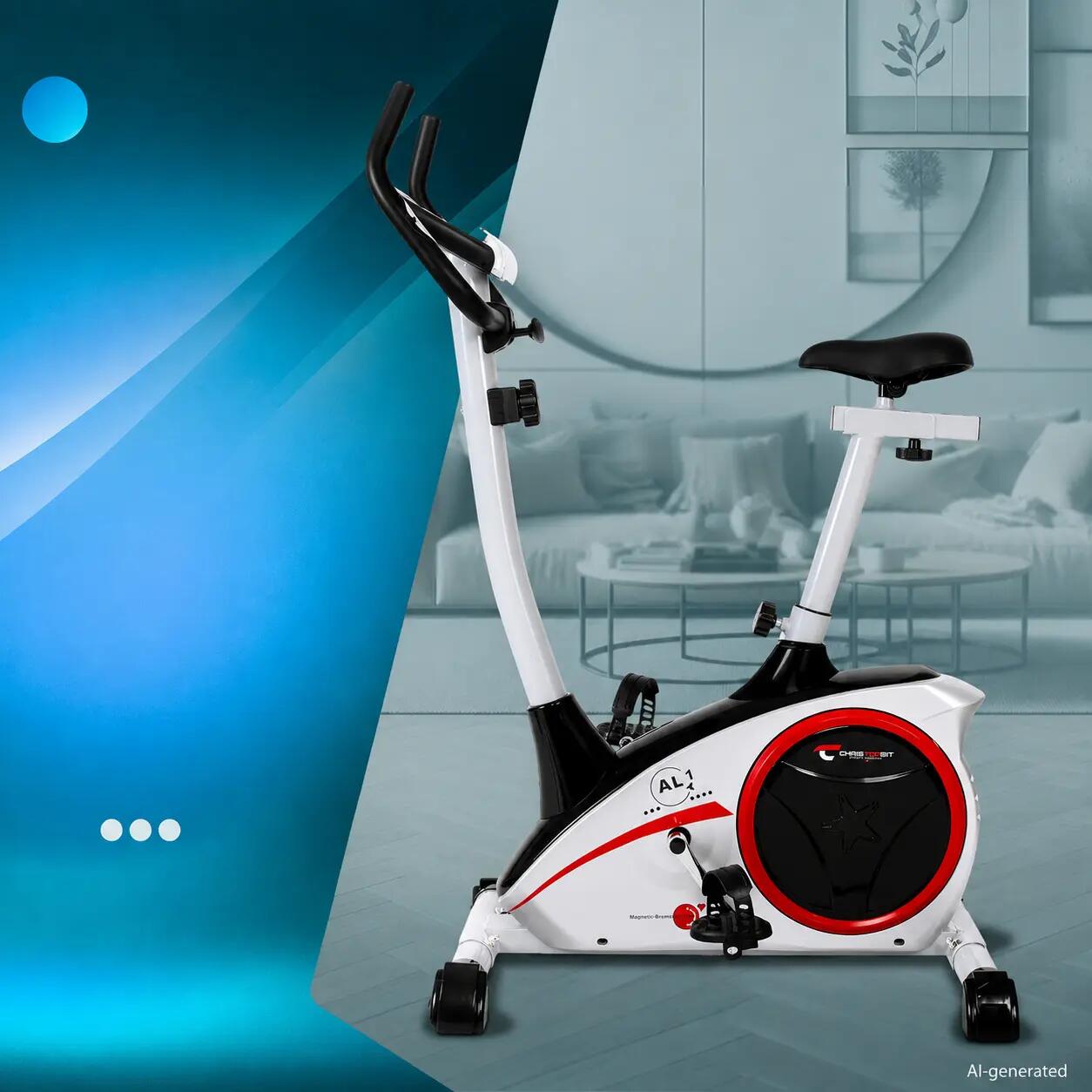 Vélo d'appartement - 150kg - 8 niveaux - 9kg frein magnétique - AL 1 2/7