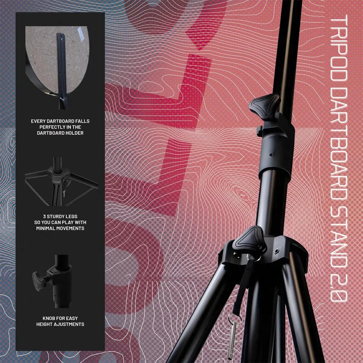 Tripod Dartboard Stand 2.0 Dartbord 6/7