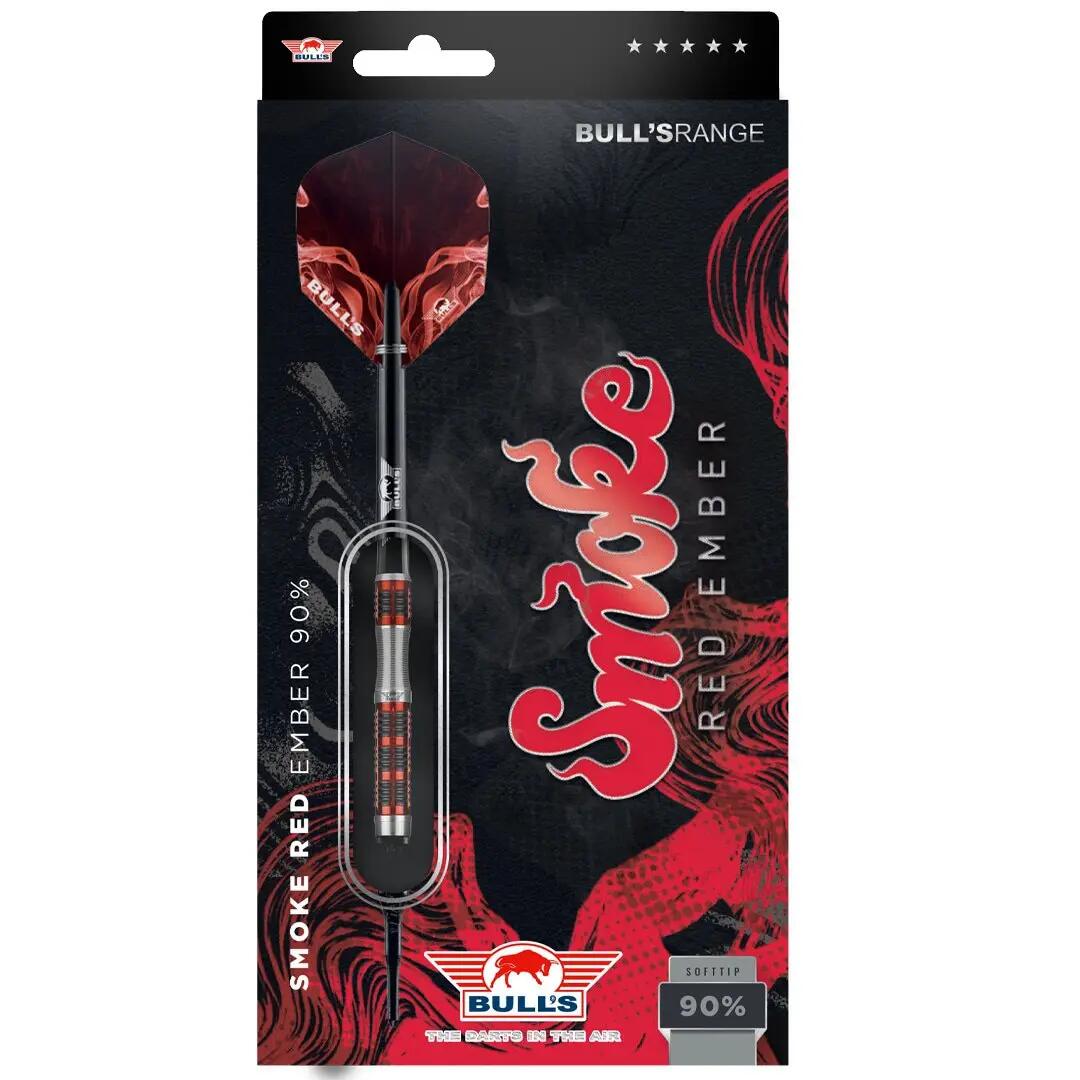 Smoke 90% Red B Softtip Dartpijlen 4/5