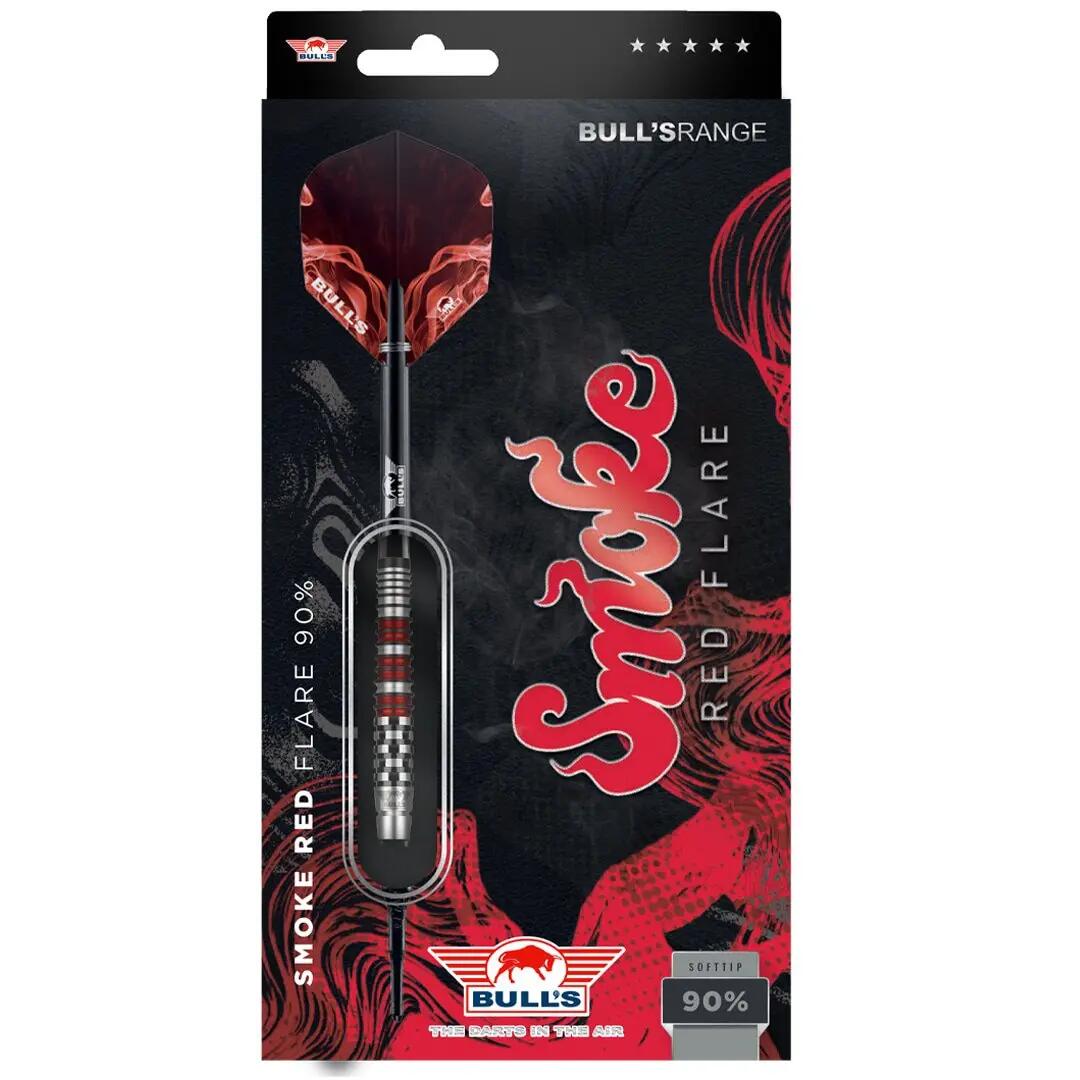 Smoke 90% Red Flare Softtip Dartpijlen 4/5