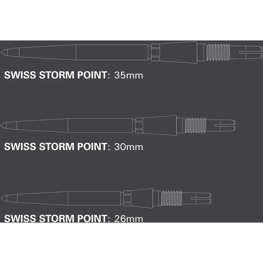 Target Swiss Points | Storm Silver 35 mm 3/8