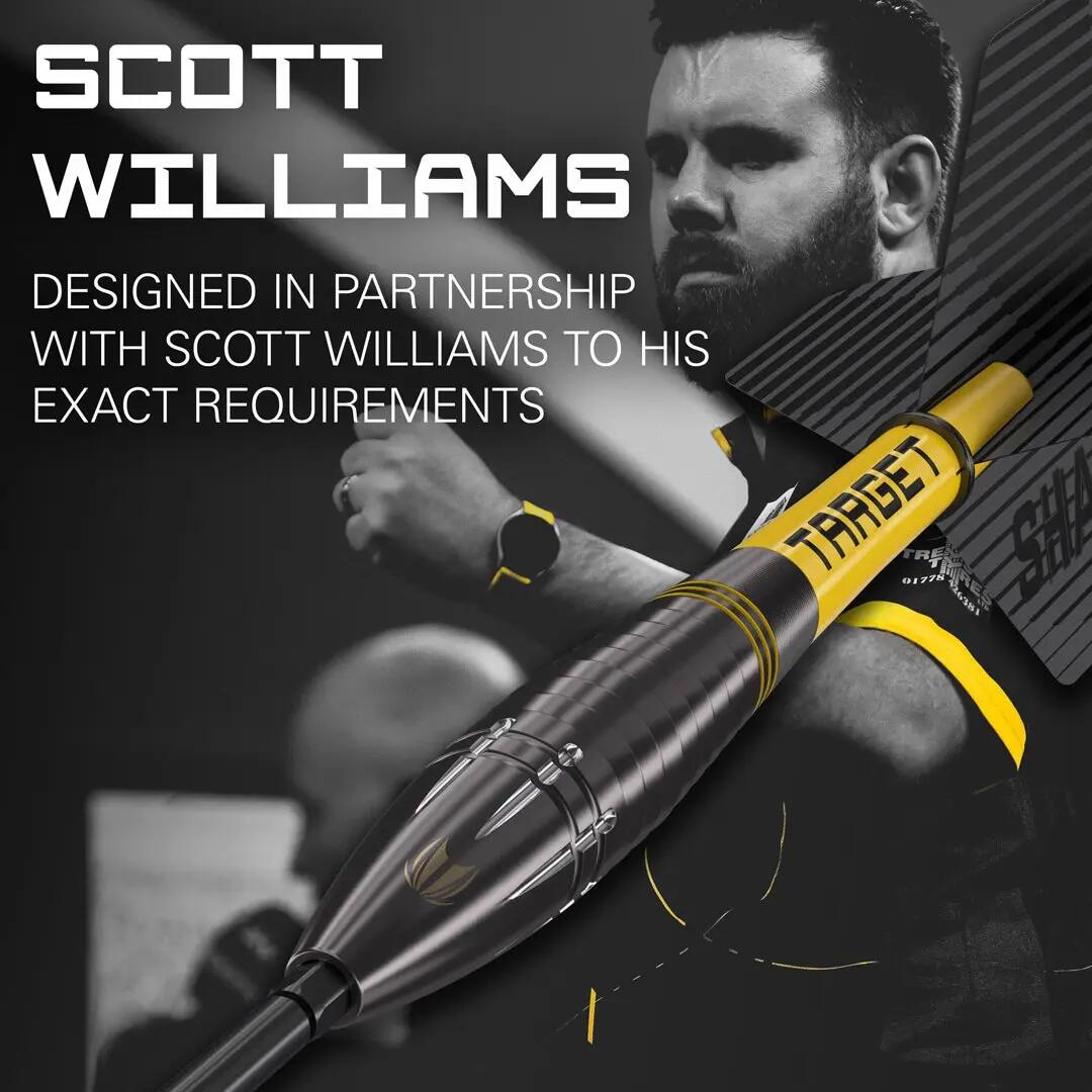 Scott Williams Black Out 90% Tungsten Dartpijlen 8/9
