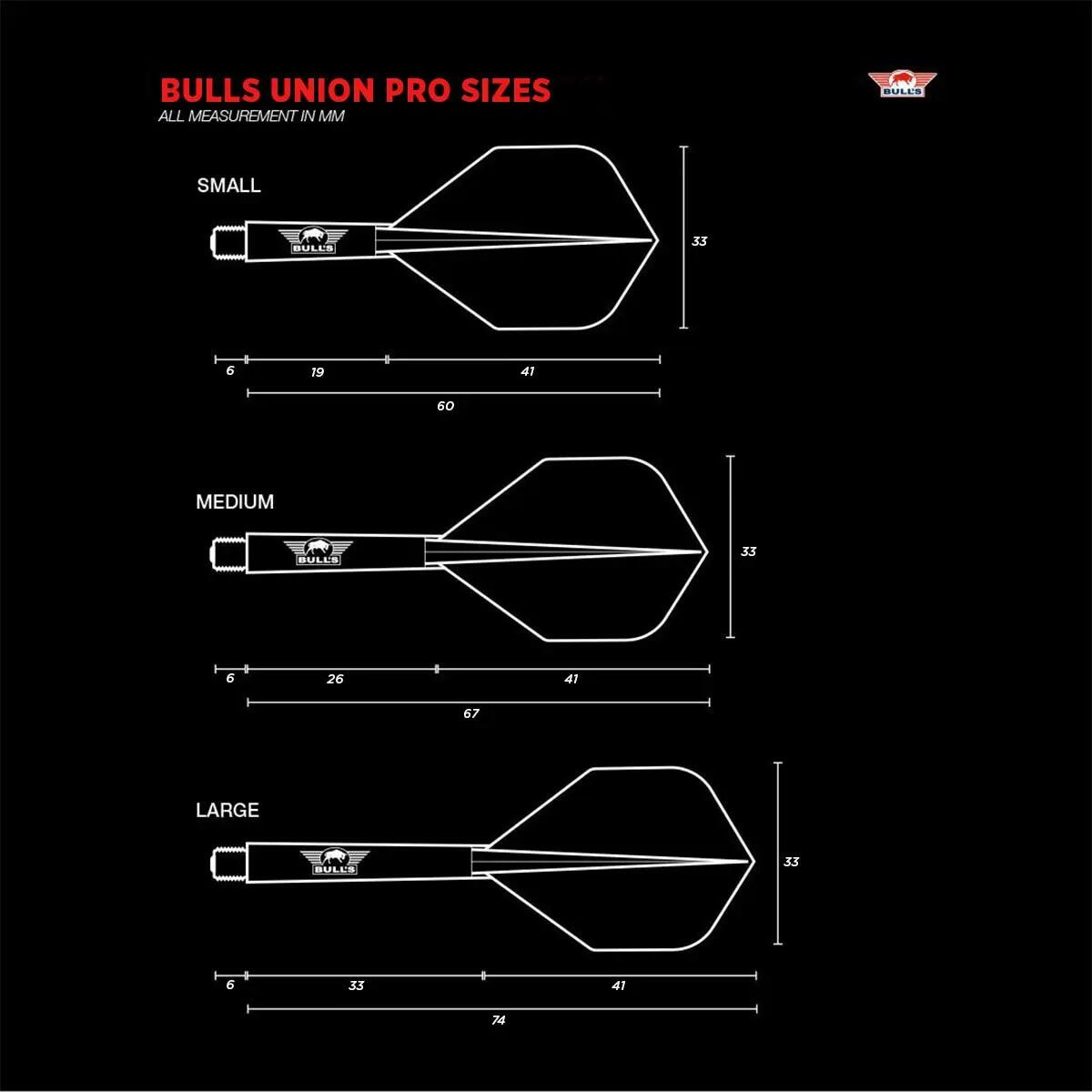 Bull's Union Pro Flight System Medium Black 4/10