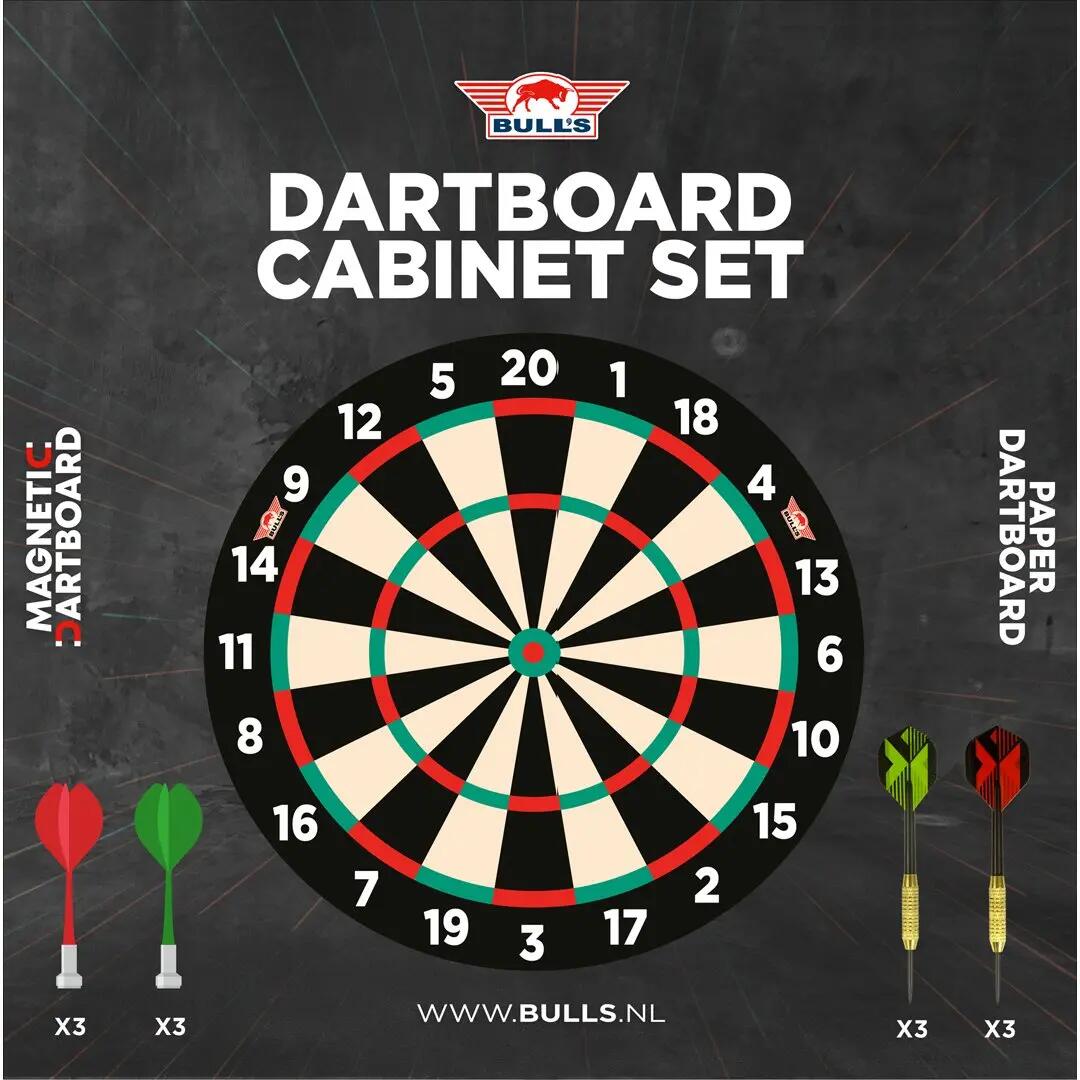 Magnetic Paper Dartboard Kabinet Dartsets 10/10