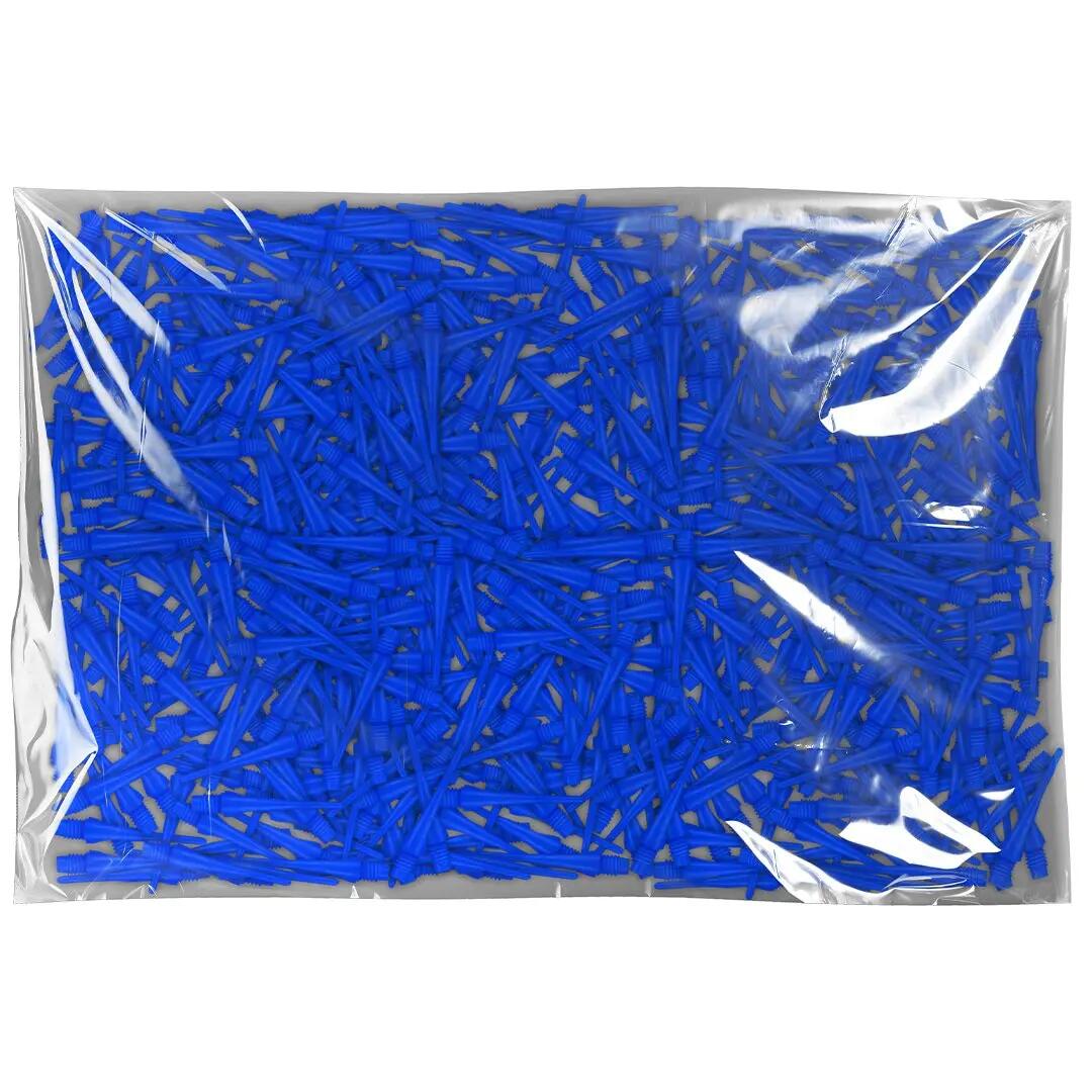 Bull's Long Life Short Softtip Points | 1000 pcs Blue 4/4