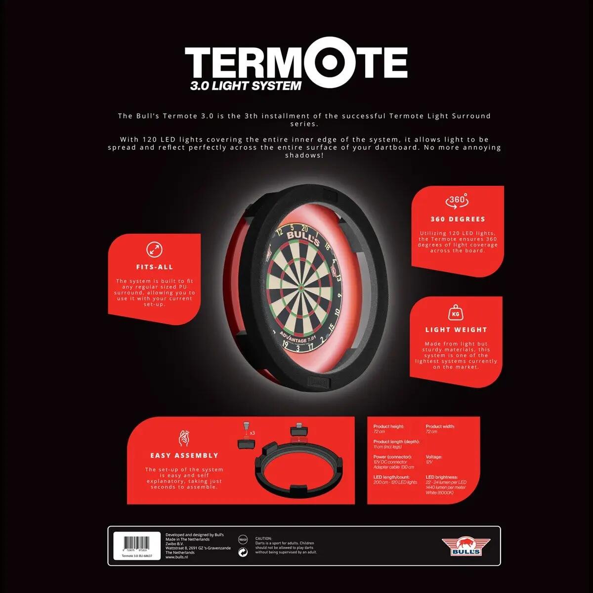 Termote 3.0 Dartbord Verlichting 5/5