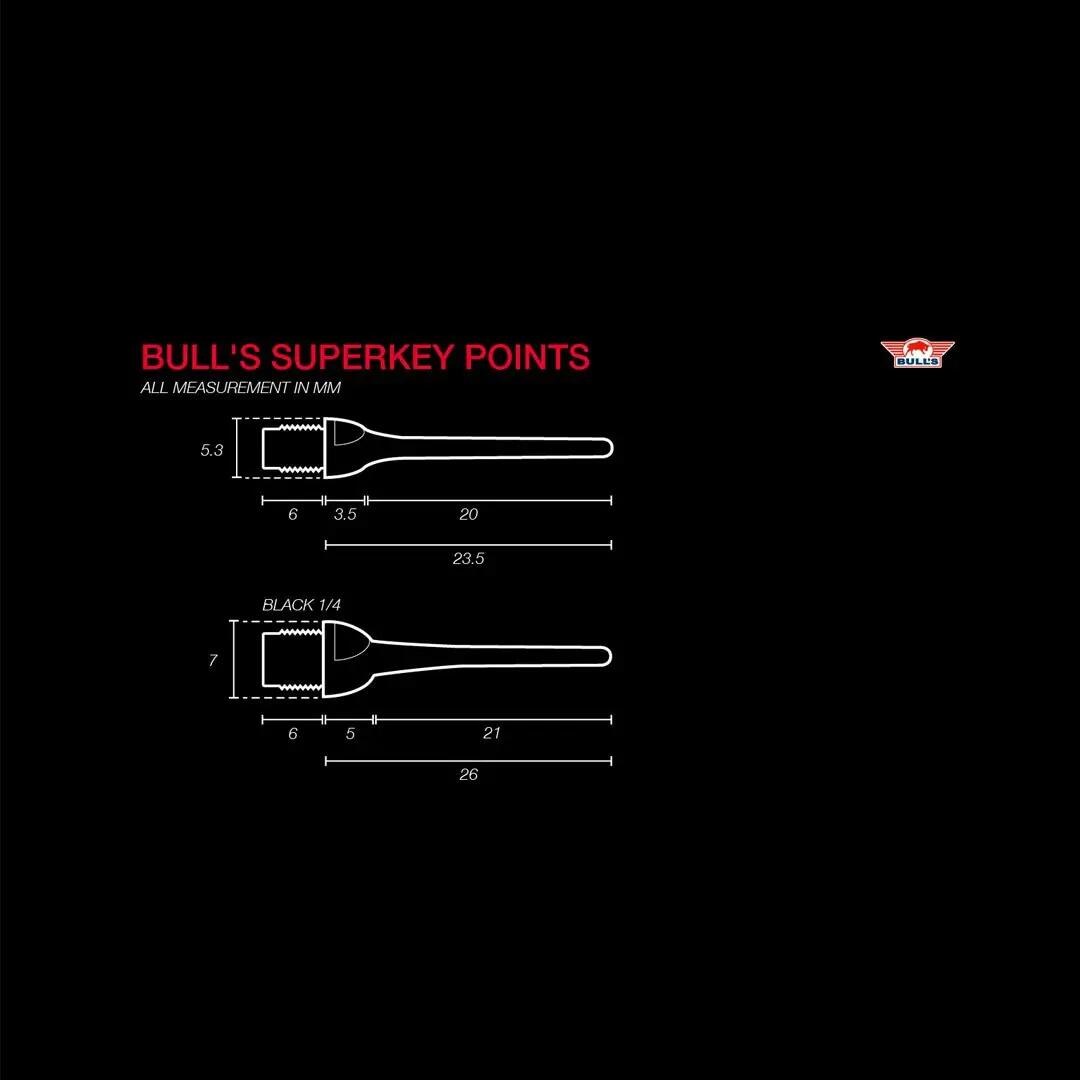 Bull's Superkey points | 1000 pcs Blue 2/5