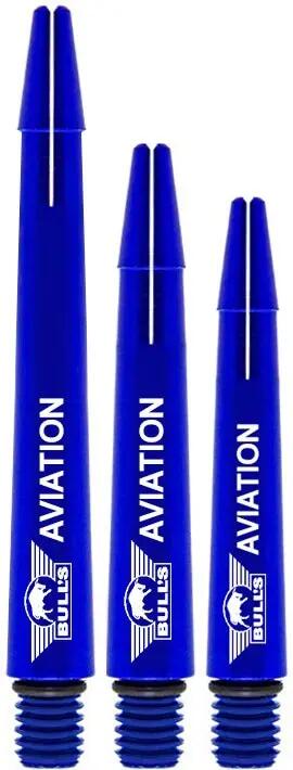 Bull's Aviation Darts Schäfte Blau Short 6/7
