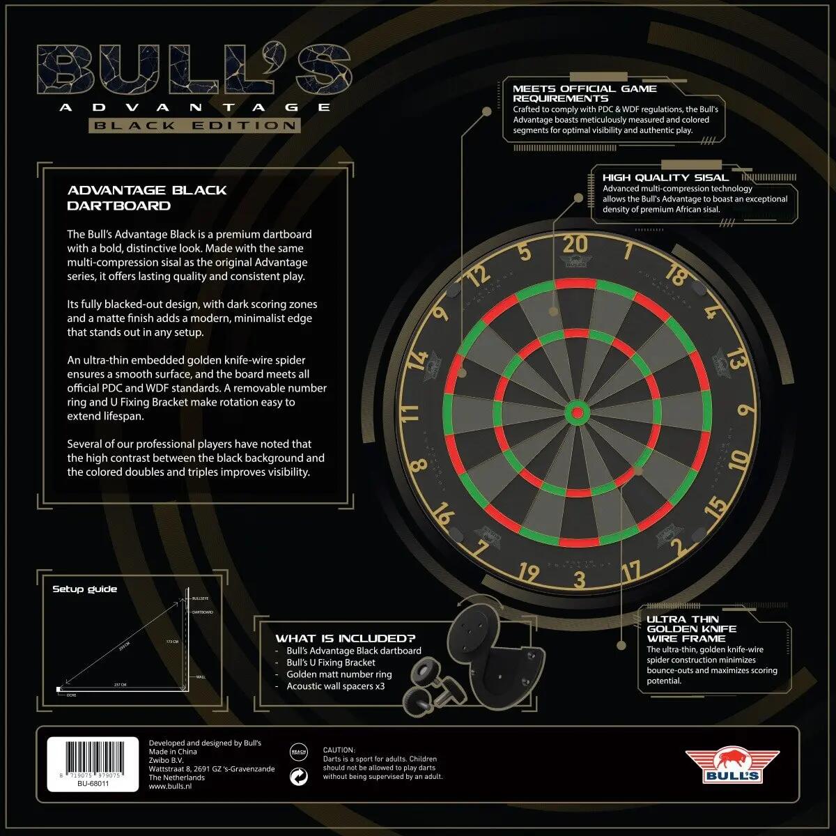 Advantage Black Dartbord 10/10