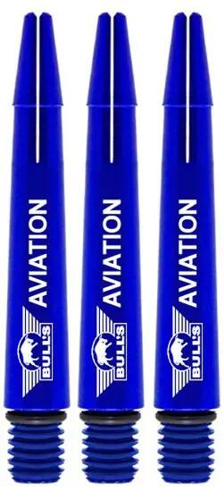 Bull's Aviation Darts Schäfte Blau Short 5/7