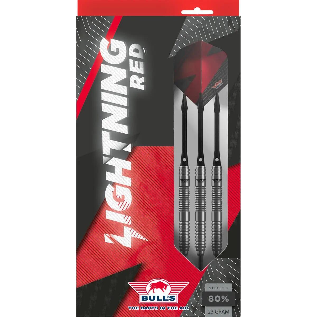 Bull's Lightning 80% Tungsten Red Dartpijlen 9/10