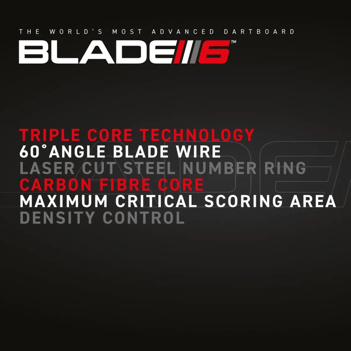 Winmau Cible de fléchettes en sisal Blade 6 Triple Core 6/6