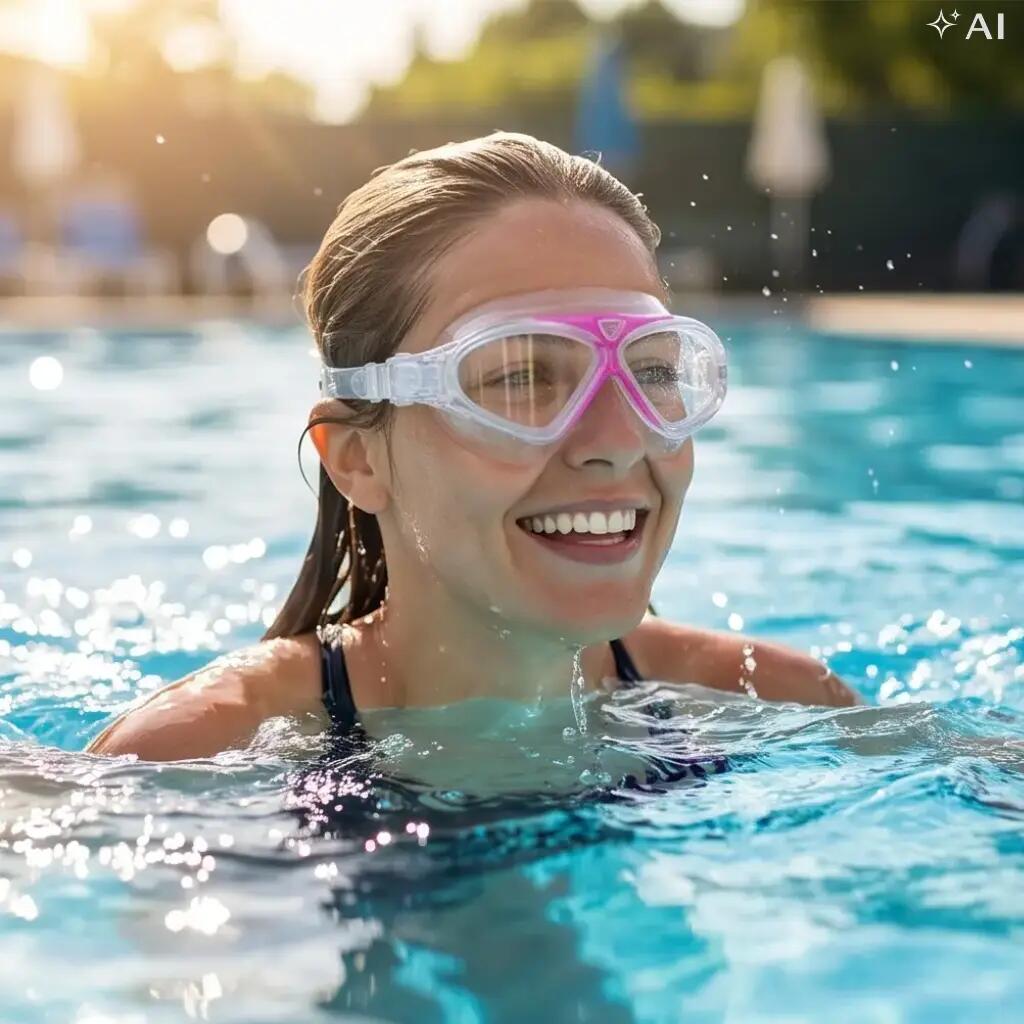 Okulary do pływania na basen treningowe dla dzieci Aqua-Sport Bora 3/7