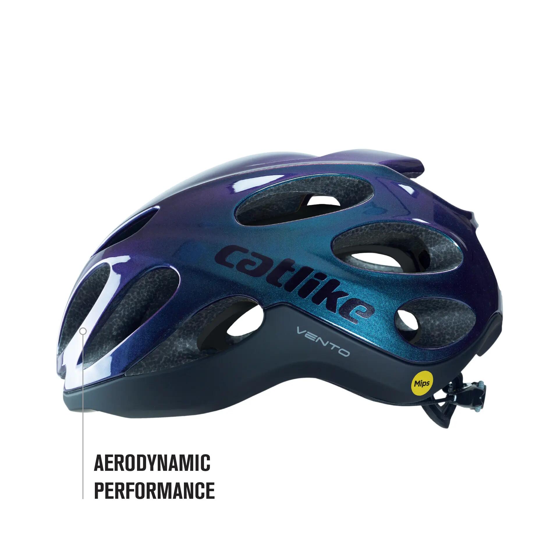 Casco de Bicicleta Carretera Vento MIPS Azul/Negro 6/11