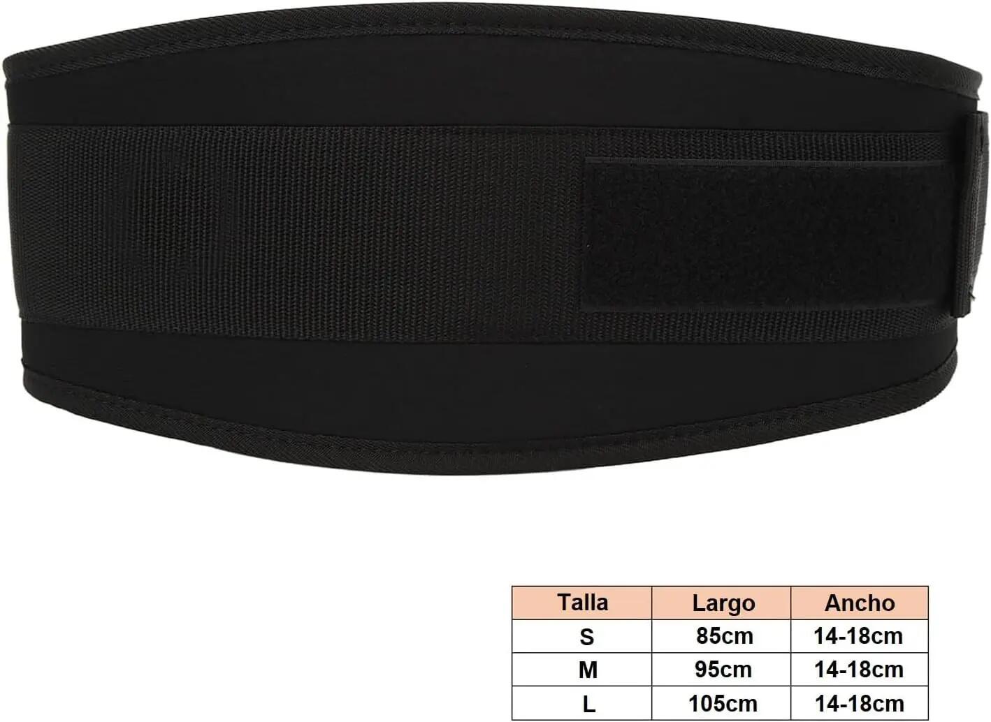 Cinturon de Soporte Lumbar levantamiento pesa ajustable sentadillas talla S 5/7