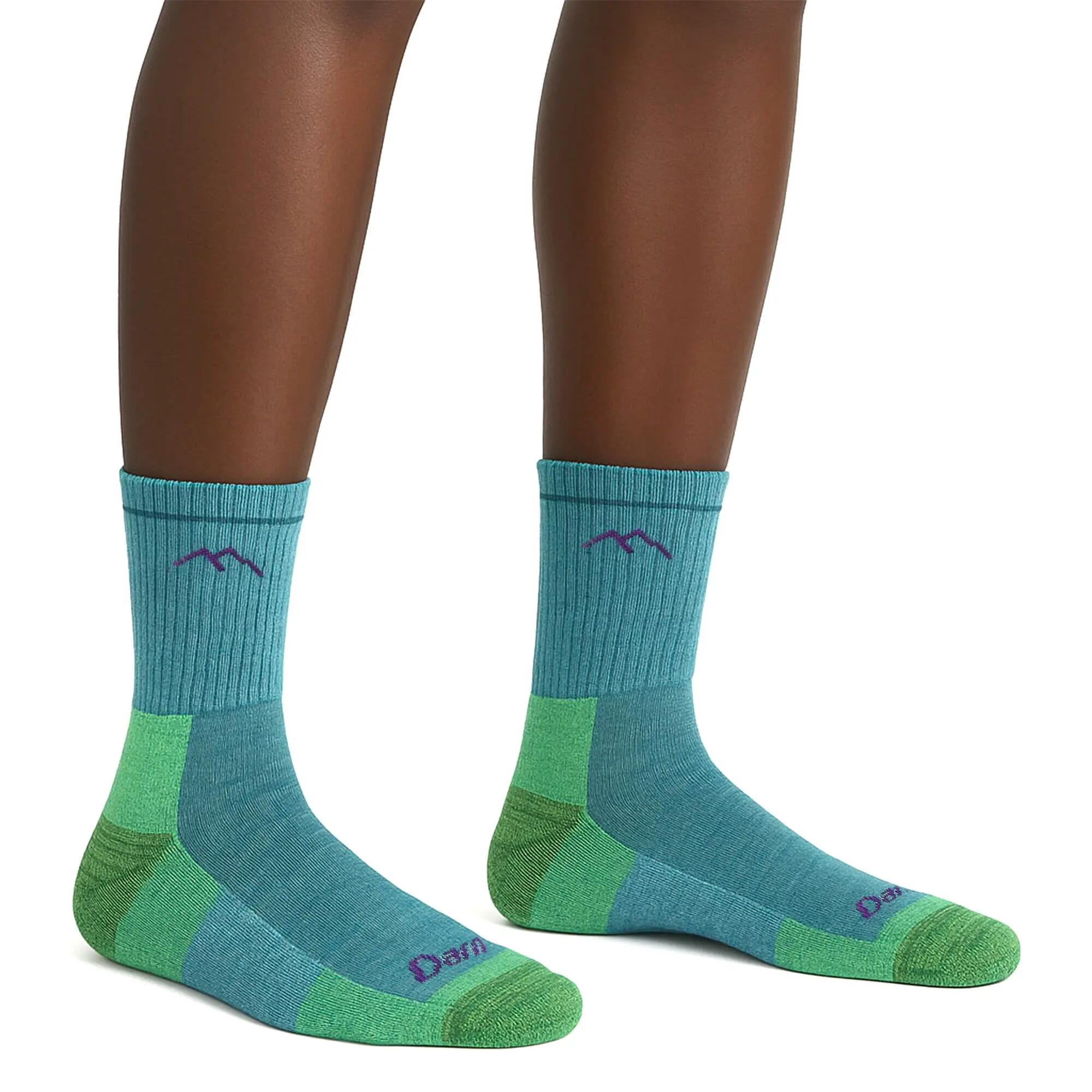 Darn Tough Chaussettes Femme Micro Crew Randonnée Mi-Épaisses Laine Mérinos 2/7