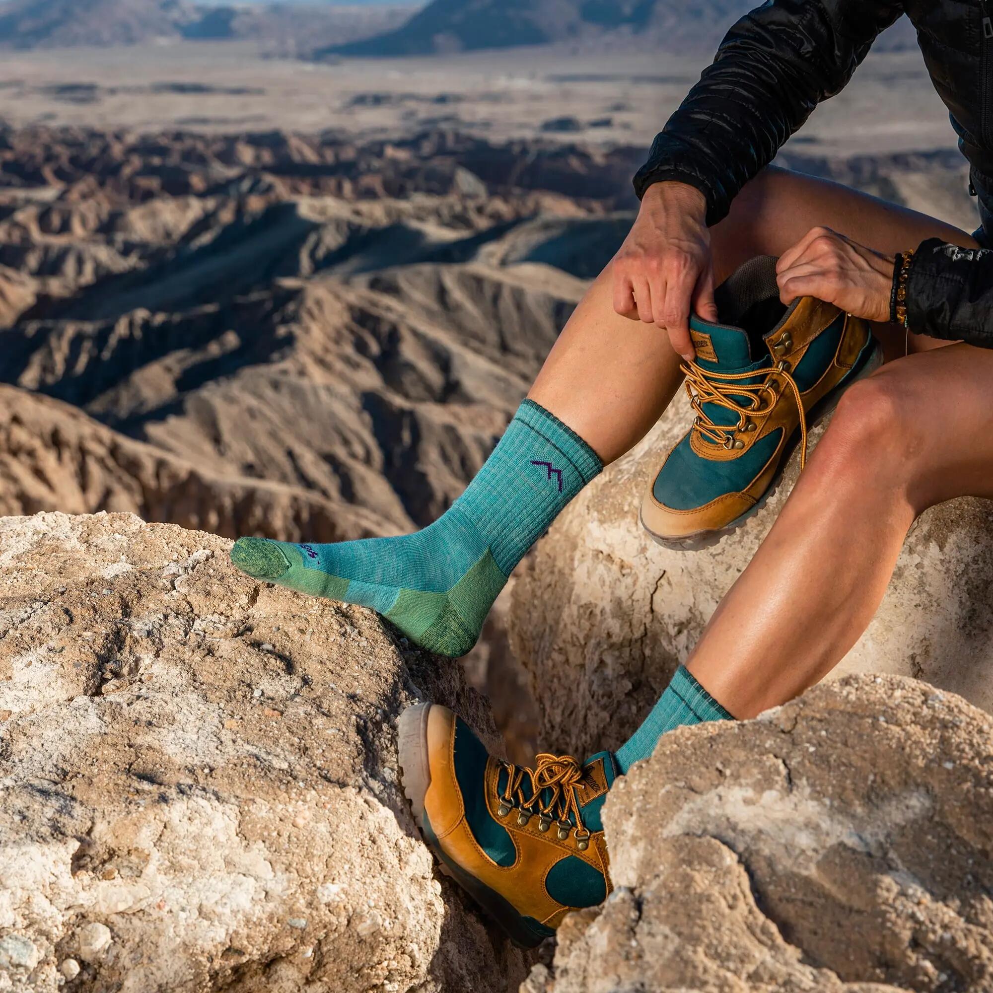 Darn Tough Chaussettes Femme Micro Crew Randonnée Mi-Épaisses Laine Mérinos 5/7