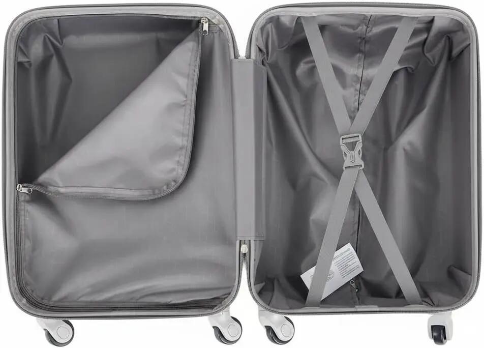 Mala com necessaire, 4 rodas giratórias 360º, 55x35x20cm e 34x27x14cm verde água 7/7