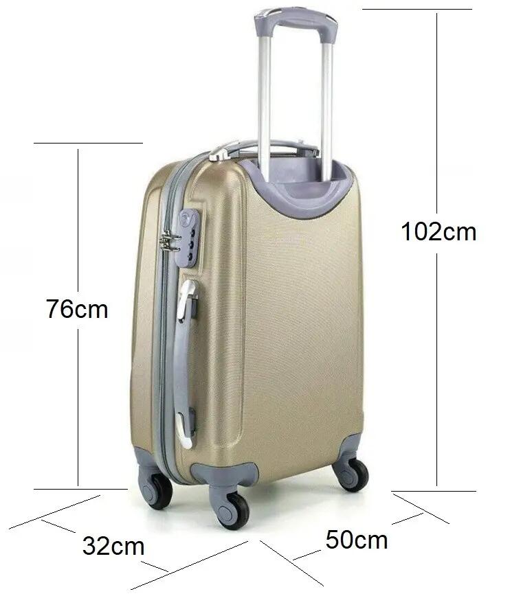 Maleta grande 4 ruedas 360º equipaje grande para viajar 76cm oro 4/5