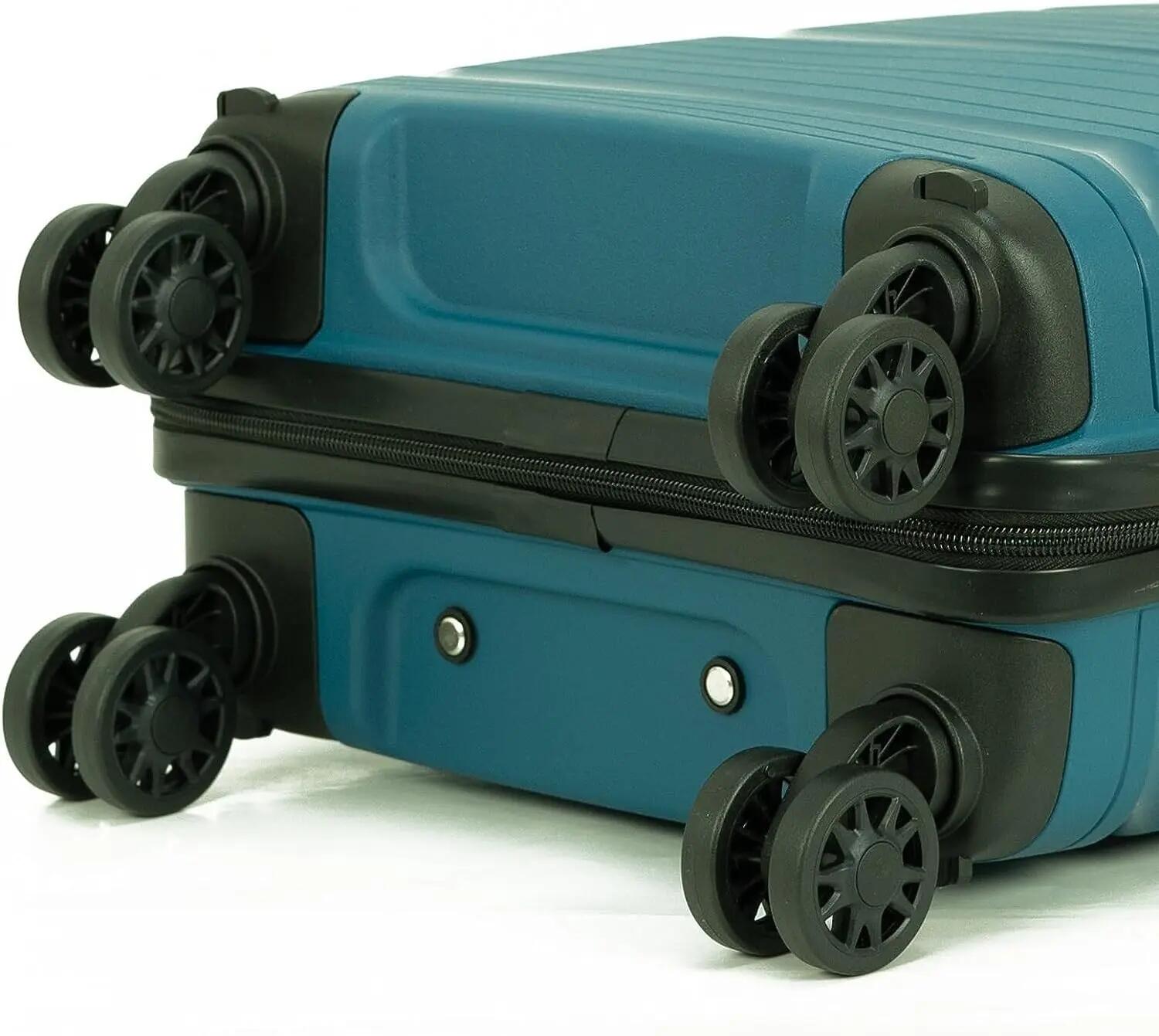 Maleta para Cabina rigida 4 Ruedas 360º giratorias (Azul) 6/6