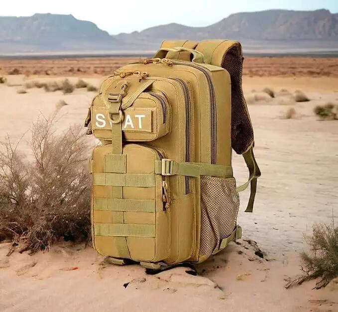 Mochila tática, 30L, mala de bordo, dobrável e impermeável. 4/7