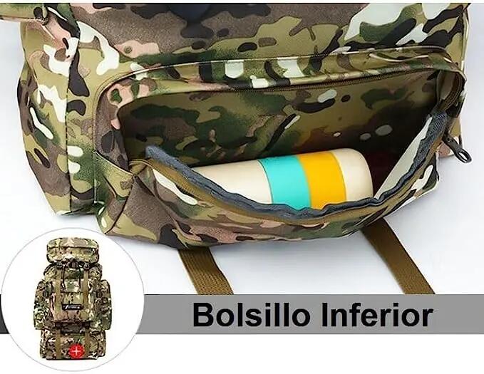 Mochila impermeável de 80 litros para caminhadas, campismo e trekking. 7/7