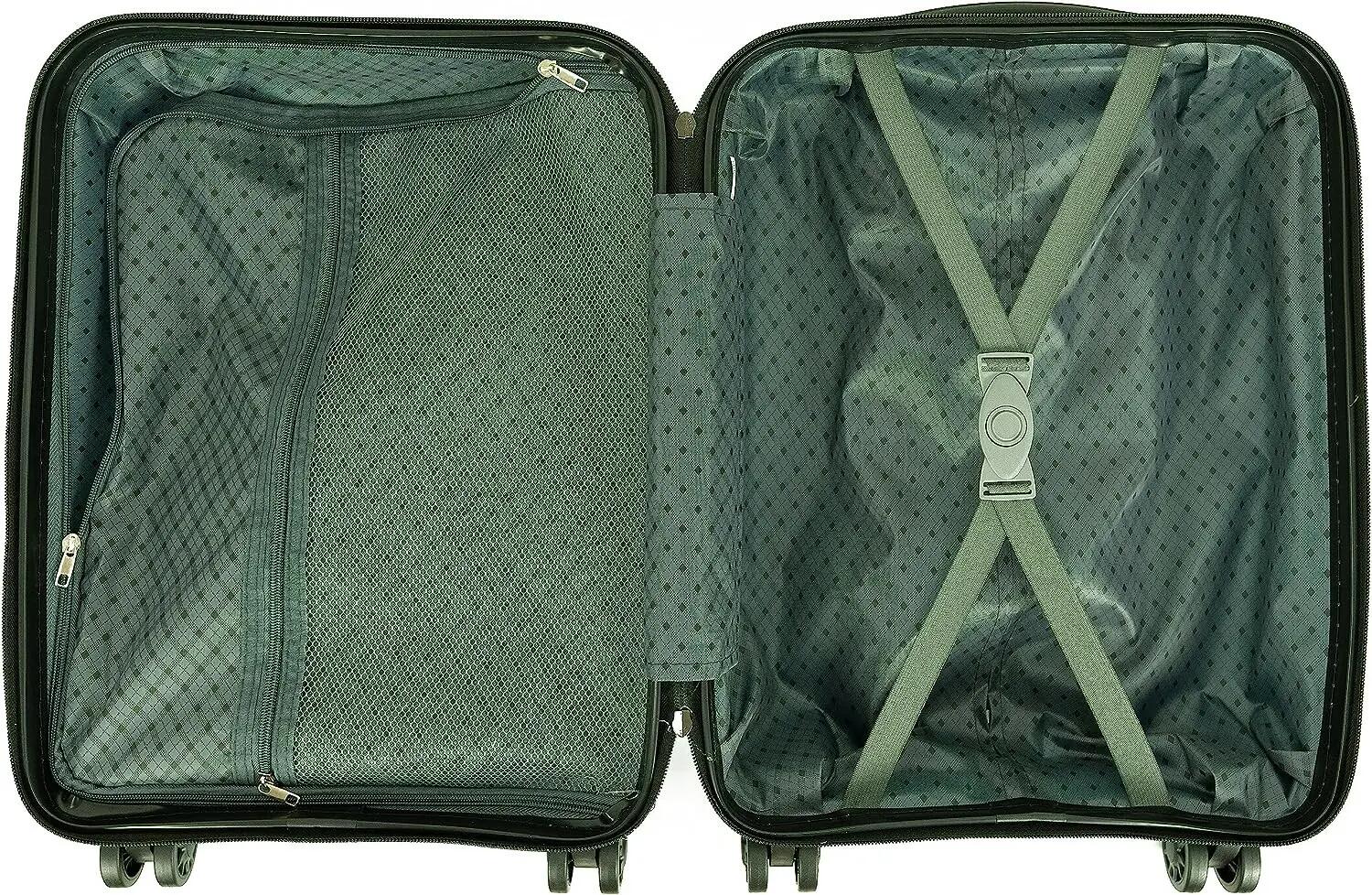 Maleta para Cabina rigida 4 Ruedas 360º giratorias (Azul) 5/6