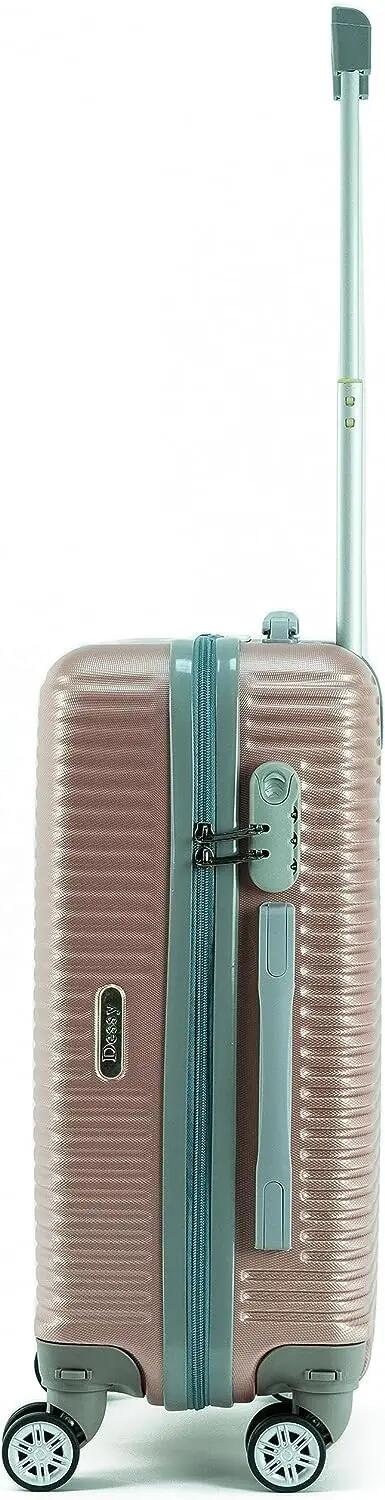 Maleta rigida 4 Ruedas 360º giratorias Oro Rosa (55x35x22cm) 3/7