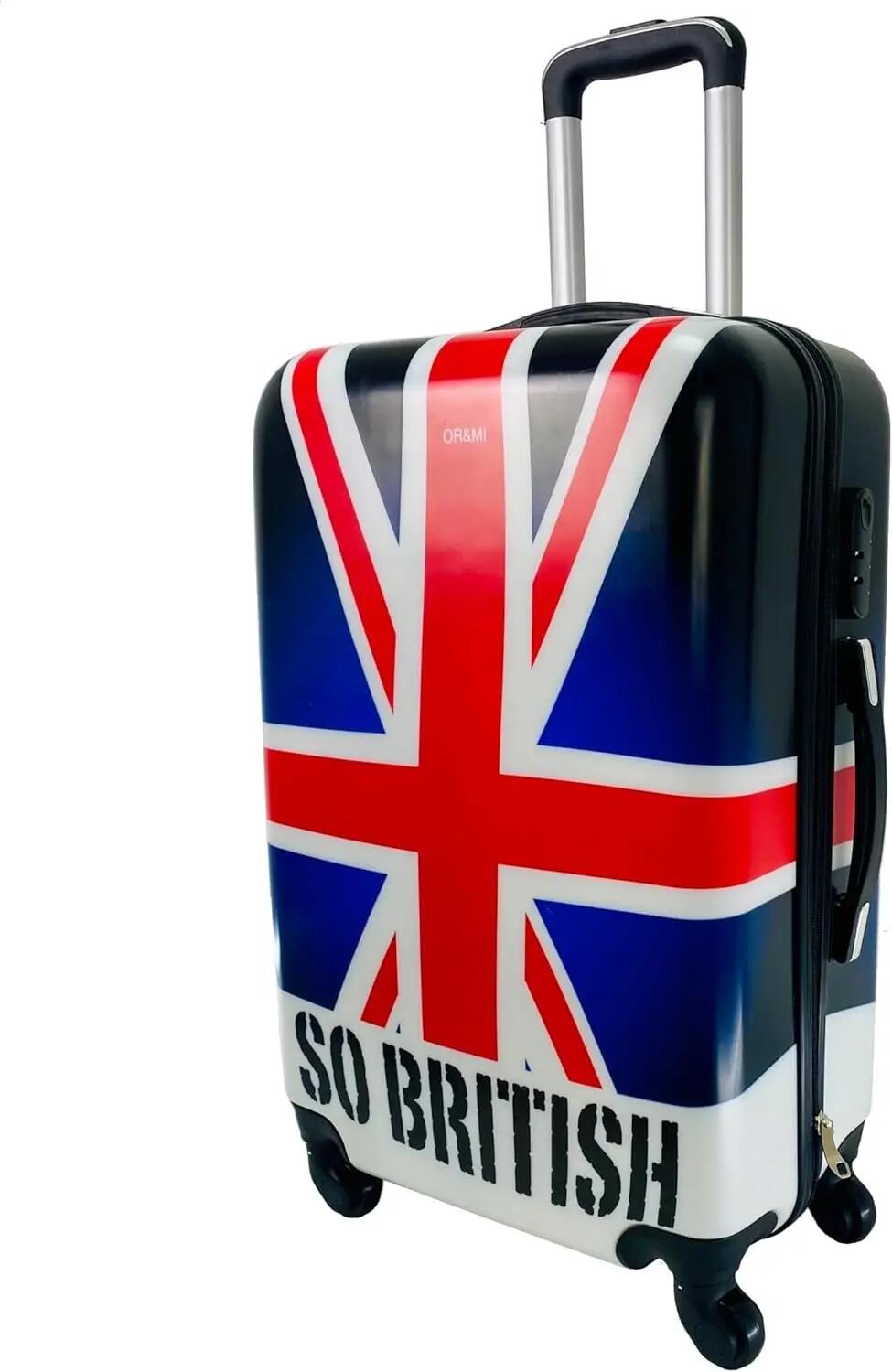 Maleta Mediana 4 Ruedas giratorias 360º Estampado Inglaterra 65x44x26cm 2/6