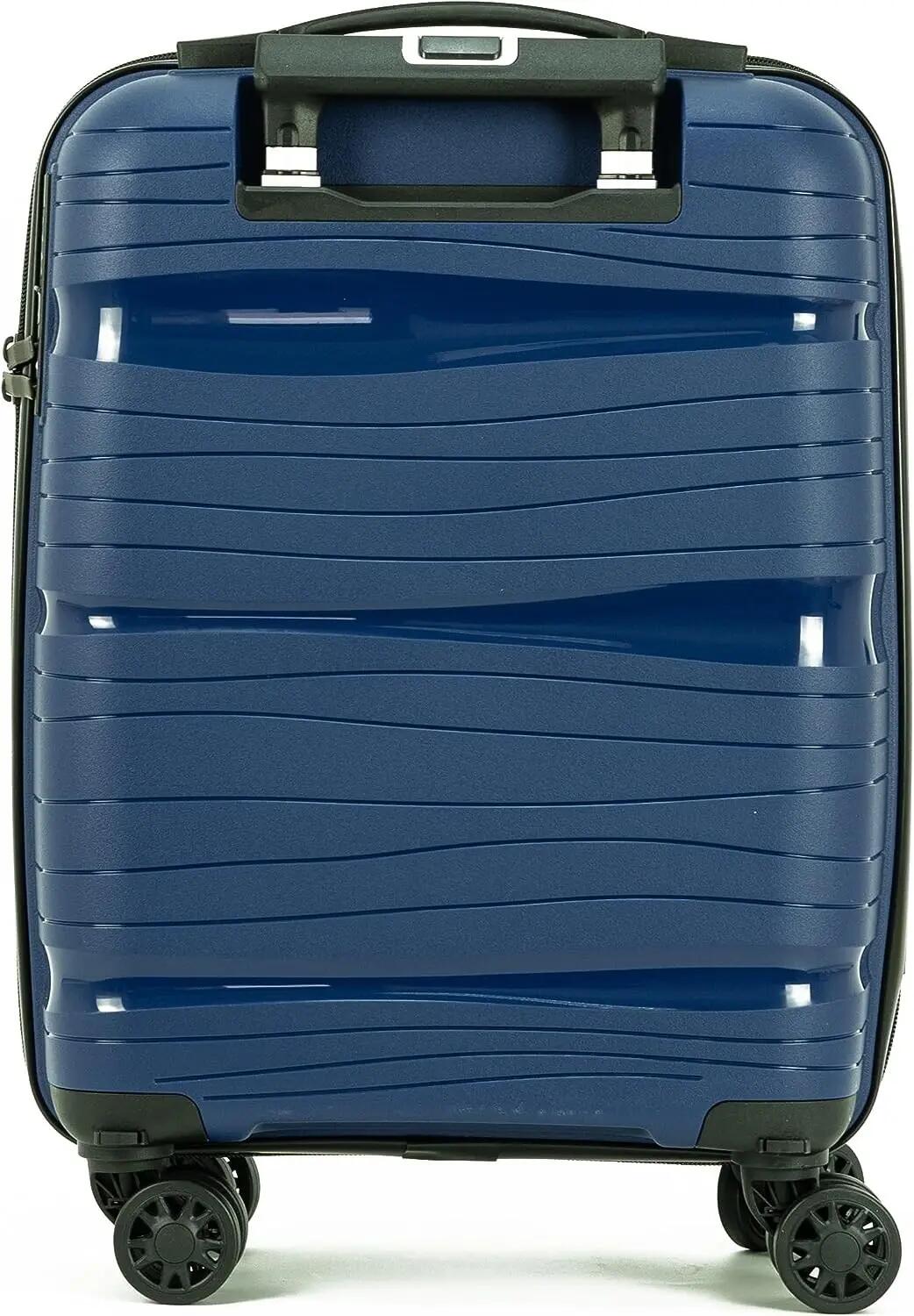 Maleta para Cabina rigida 4 Ruedas 360º giratorias (Azul) 3/6