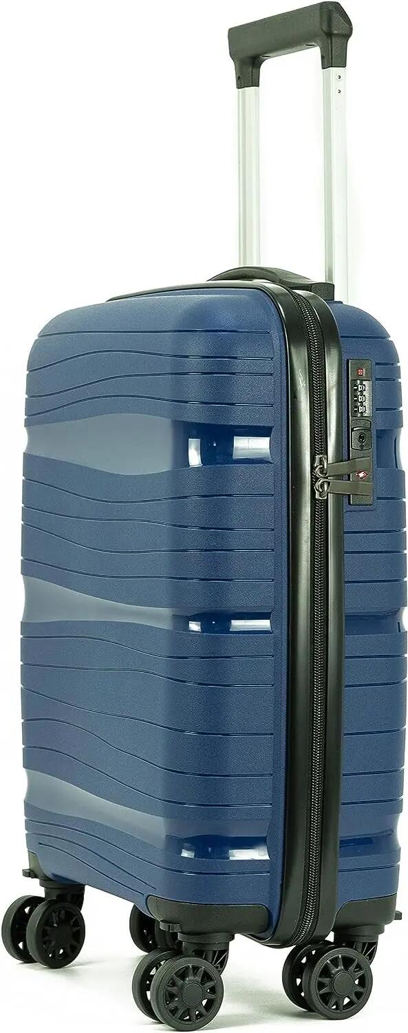 Maleta para Cabina rigida 4 Ruedas 360º giratorias (Azul) 2/6