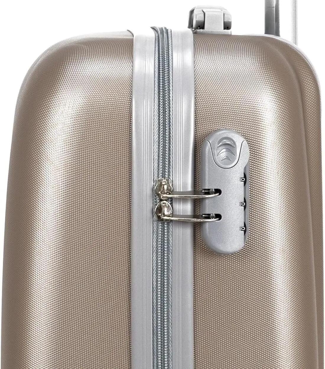 Maleta Equipaje de Mano Cabina Trolley 4 Ruedas 360º giratorias. (Oro) 5/7