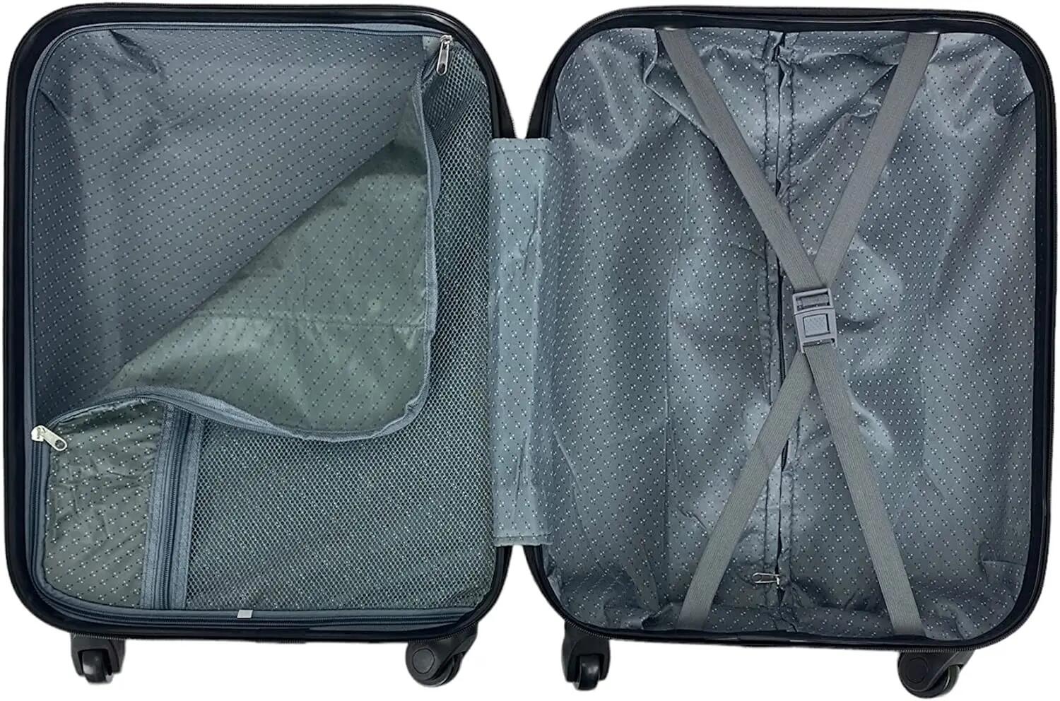 Maleta Mediana 4 Ruedas giratorias 360º Color Verde Agua 65x44x26cm 6/7