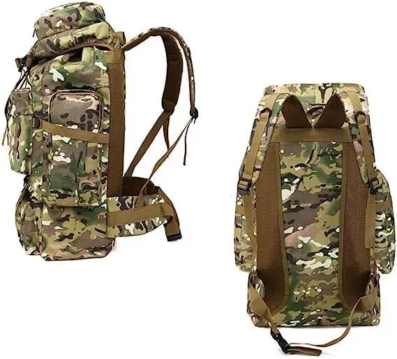 Mochila impermeável de 80 litros para caminhadas, campismo e trekking. 2/7