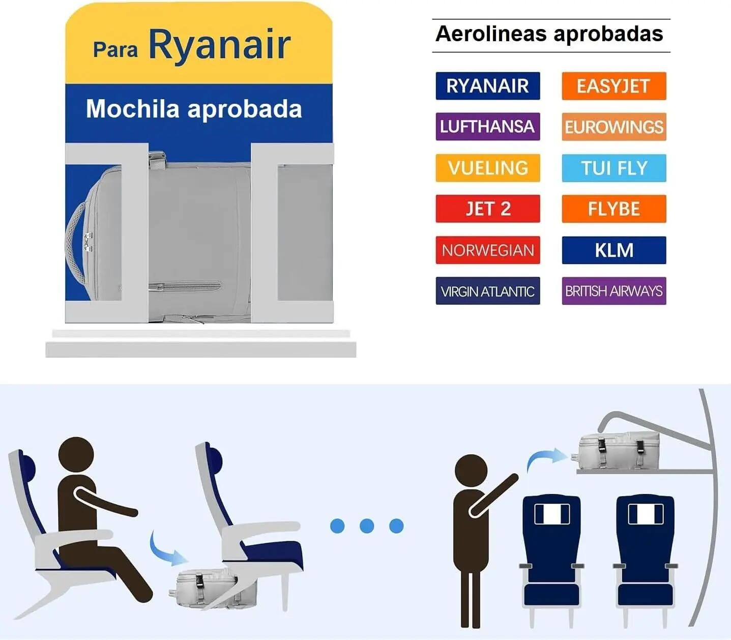 Mochila, saco, mochila impermeável caminhadas e desportos ao ar livre (cinza) 5/6
