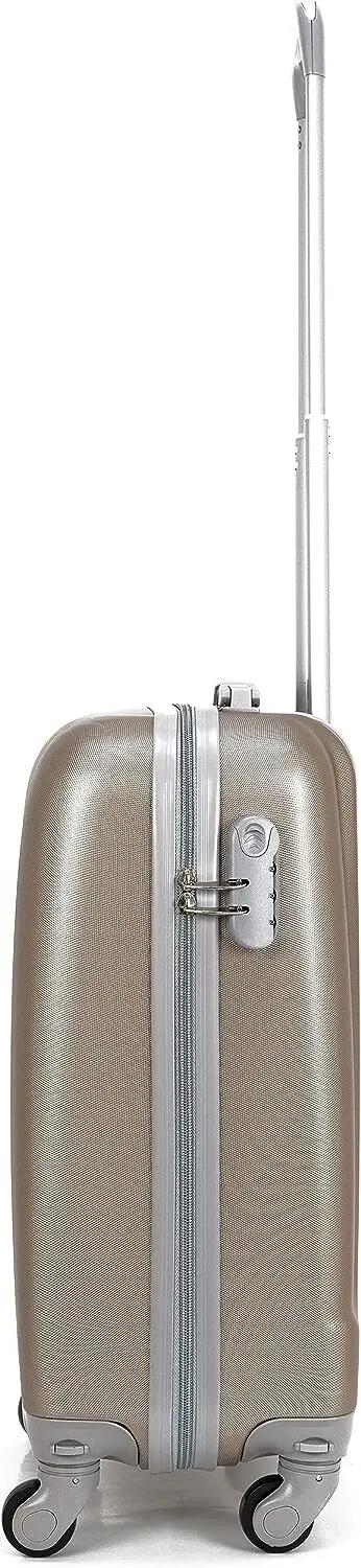 Maleta Equipaje de Mano Cabina Trolley 4 Ruedas 360º giratorias. (Oro) 4/7