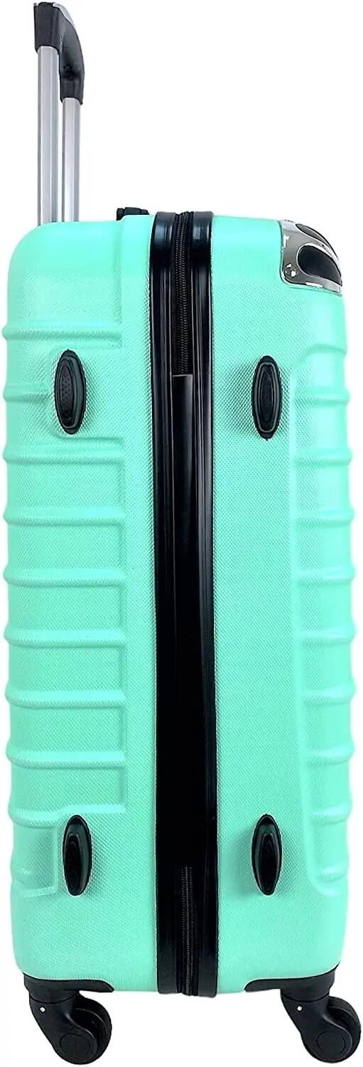 Maleta Mediana 4 Ruedas giratorias 360º Color Verde Agua 65x44x26cm 5/7