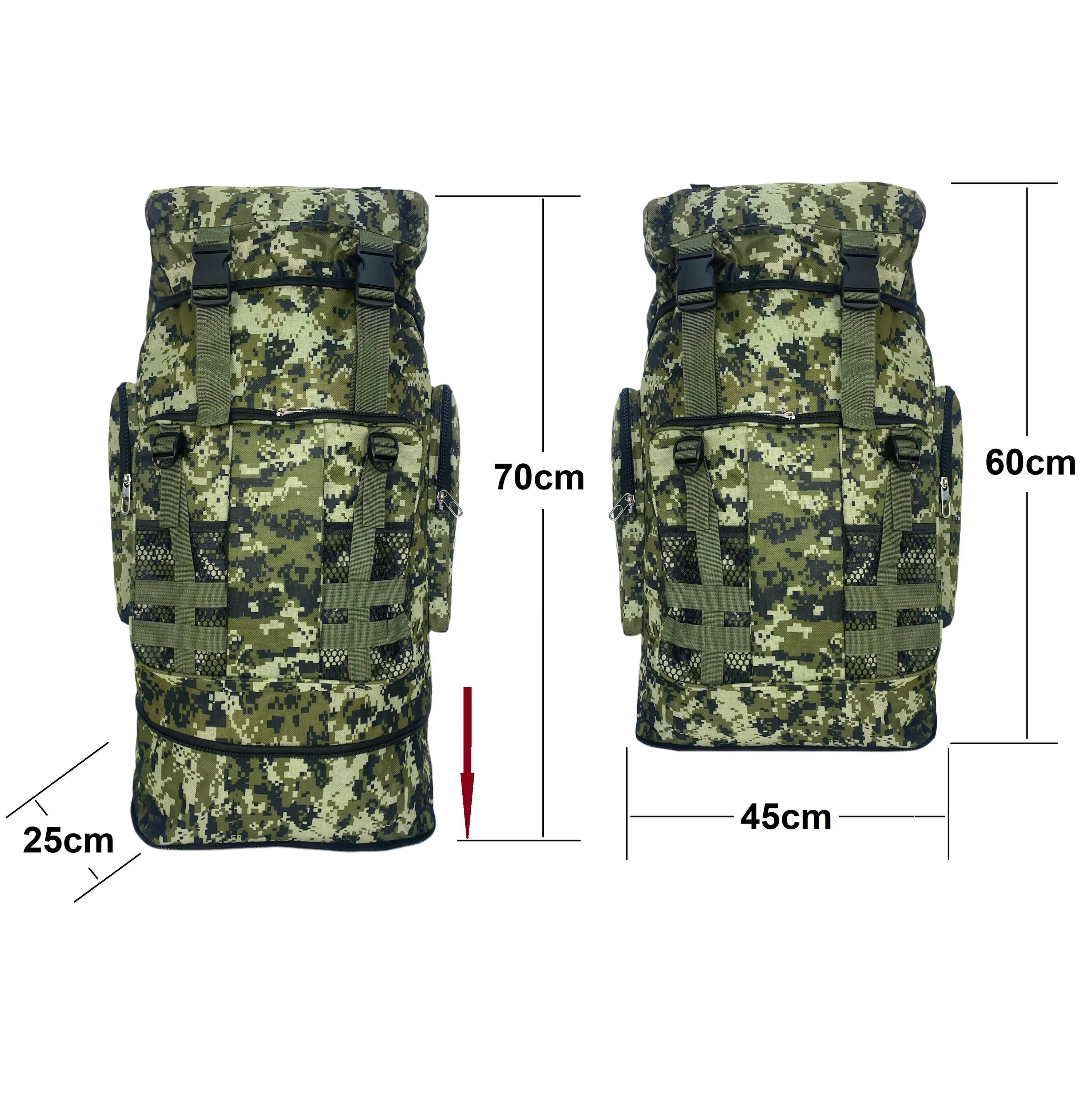 Mochila de senderismo plegable camping, macuto impermeable 70L+10L 6/7