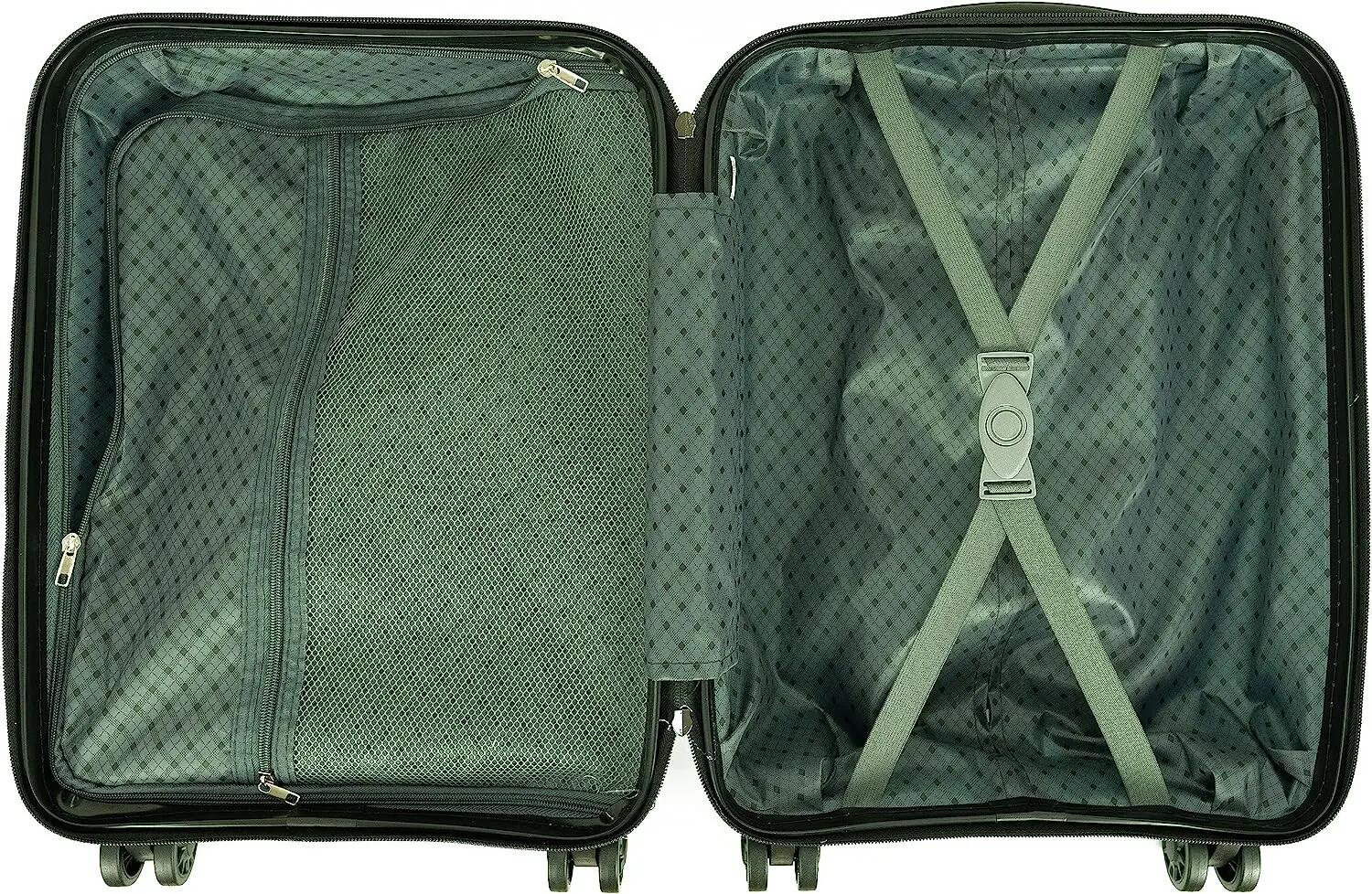Maleta para Cabina Equipaje de Mano rigida 4 Ruedas 360º giratorias (Rojo Vino) 7/7
