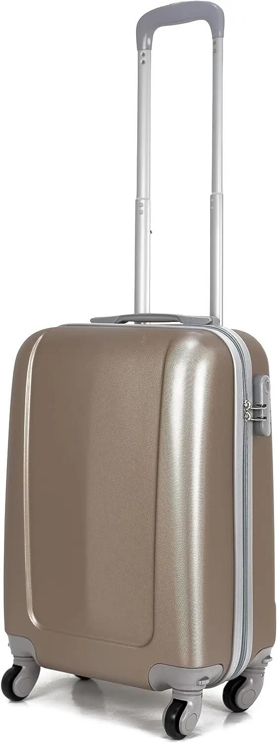 Maleta Equipaje de Mano Cabina Trolley 4 Ruedas 360º giratorias. (Oro) 2/7