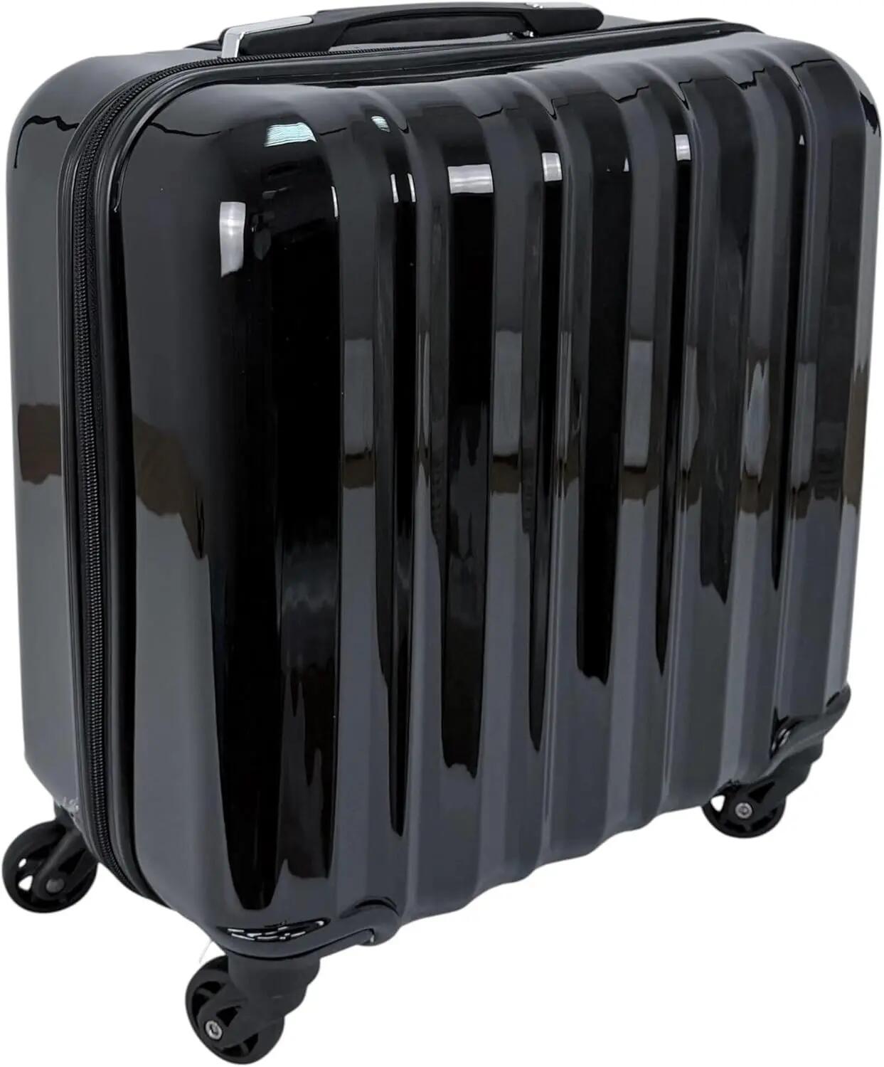 Maleta Trolley Maletin con 4 Ruedas 360 y con 3 Compartimientos (Negro) 6/7