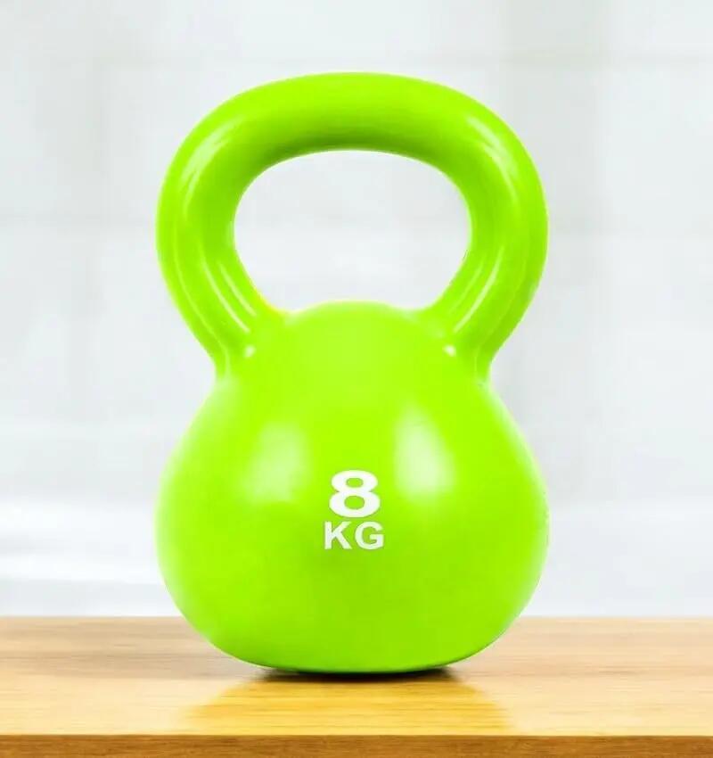Mancuerna Pesa Rusa Kettlebell 8KG de Relleno de Arena con Mango Antideslizante 4/5