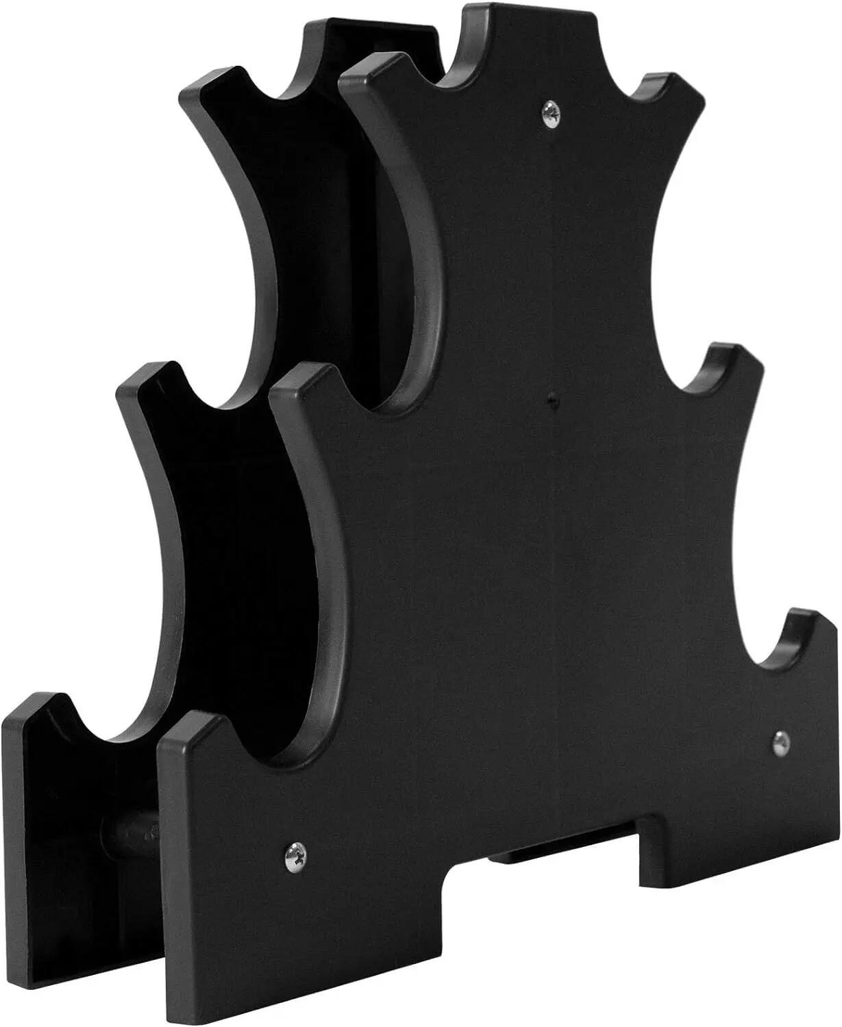 Set de 6 mancuernas 2x 1kg, 2x 2kg, 2x 3kg pesas con soporte 5/6