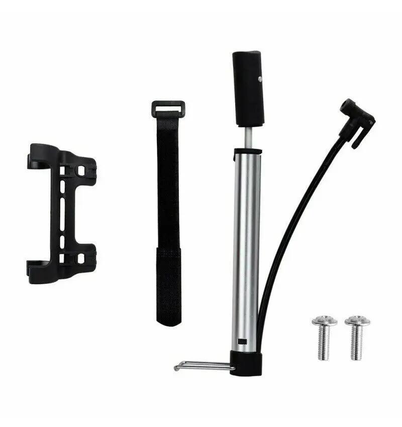 Bomba de ar para bicicleta com suporte para fixação ao quadro. 4/6