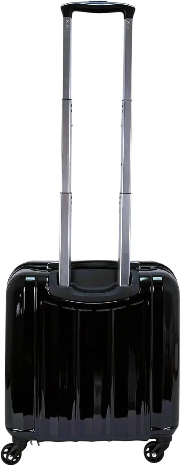 Maleta Trolley Maletin con 4 Ruedas 360 y con 3 Compartimientos (Negro) 4/7