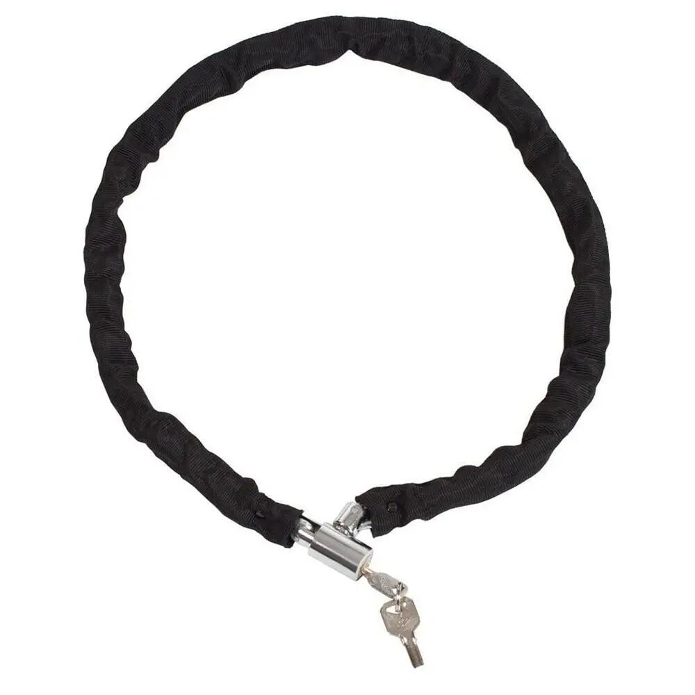 Cadena candado piton para motos bicicletas de 90cm de tela antirobo 3/4