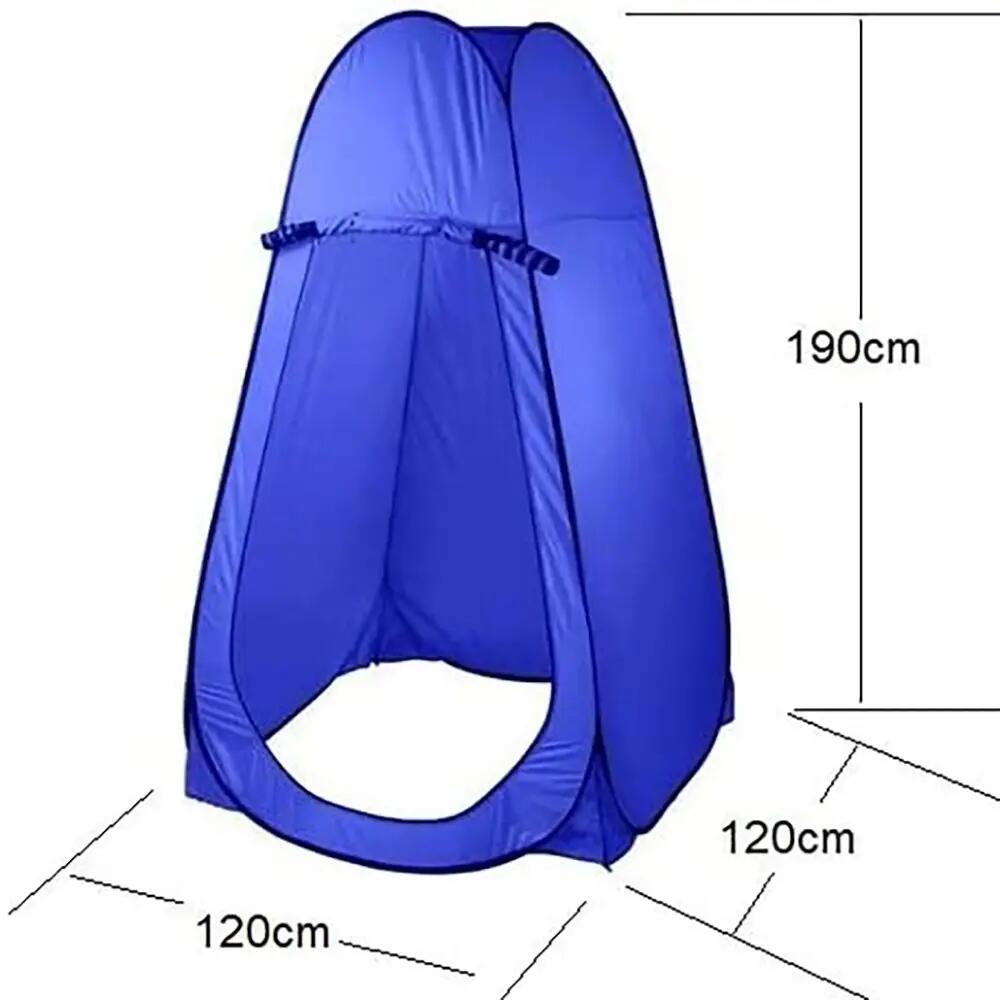 Tienda de campaña baño WC ducha impermeable desplegable Pop Up azul 2/2