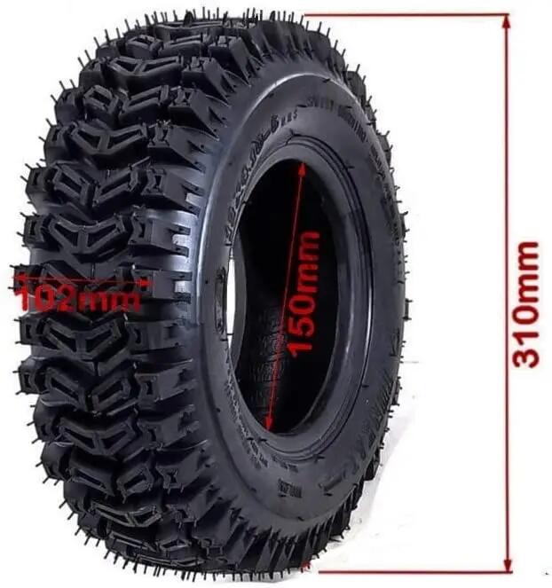 Roda e pneu para mini moto4 47cc 49cc ATV Go Kart Mini 13x4.10-6 2/4