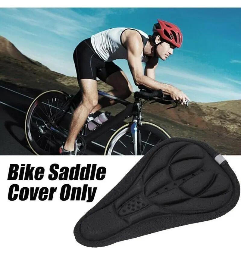 Funda de asiento de bicicleta sillín de bicicleta ultraligera suave funda 3/5
